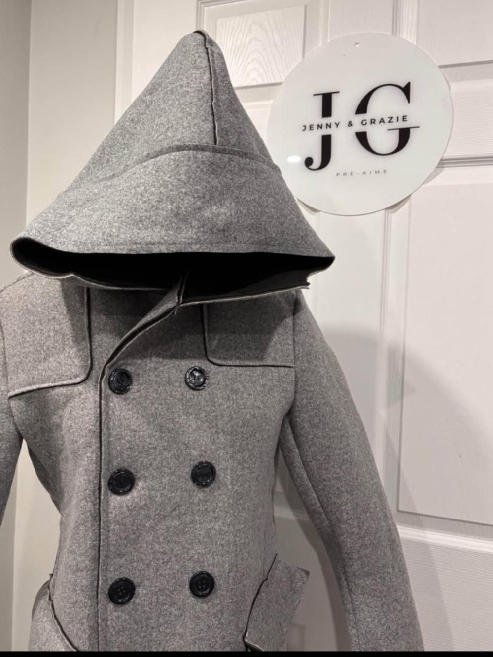 Fall hooded coat - Picture 3 of 4